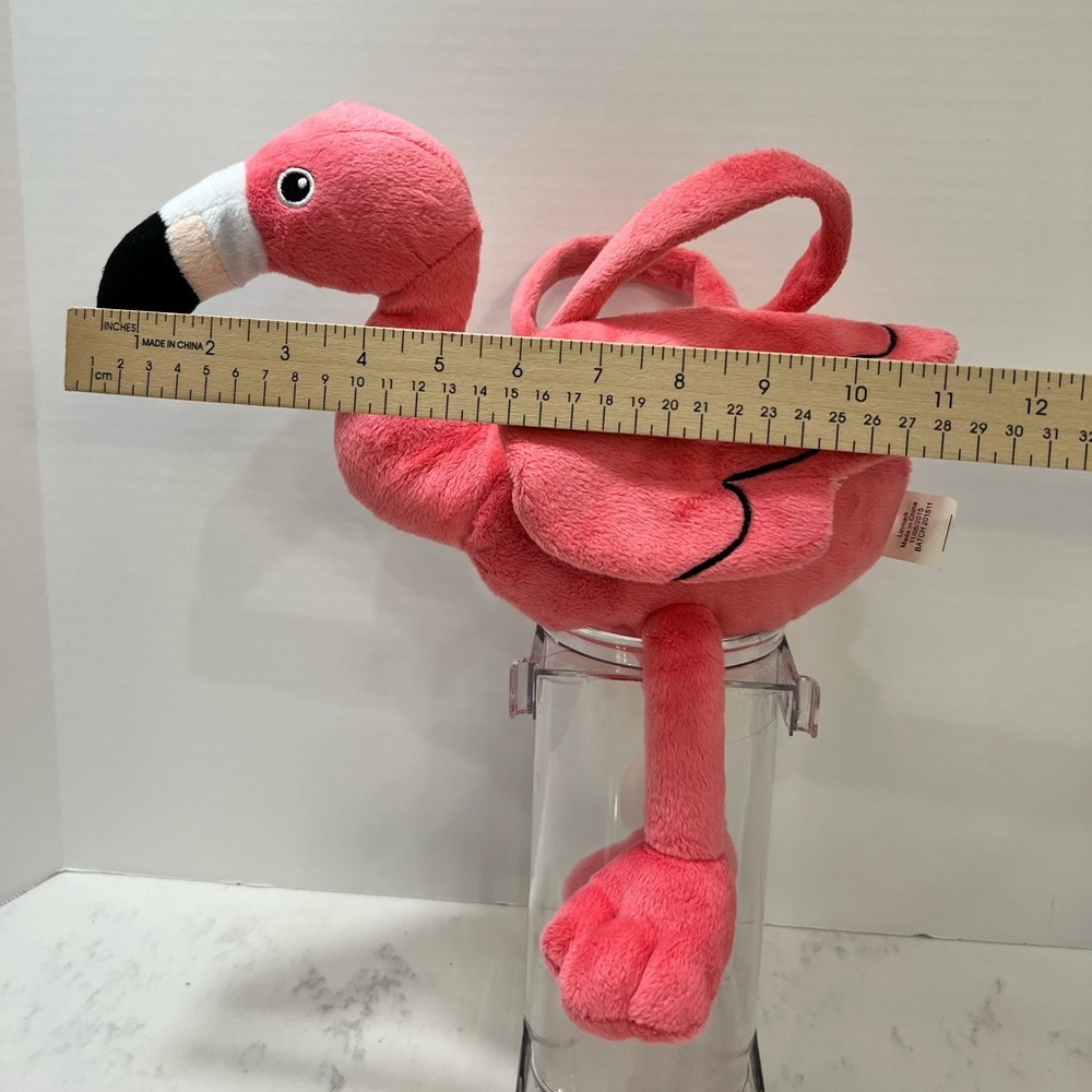 Pink Flamingo Plush bag - Picture 7 of 9